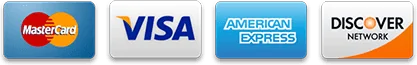 Accepted payment cards